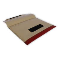 alfaset - Pochette pour ordinateur portable ou tablette 13 beige rouge ouvert